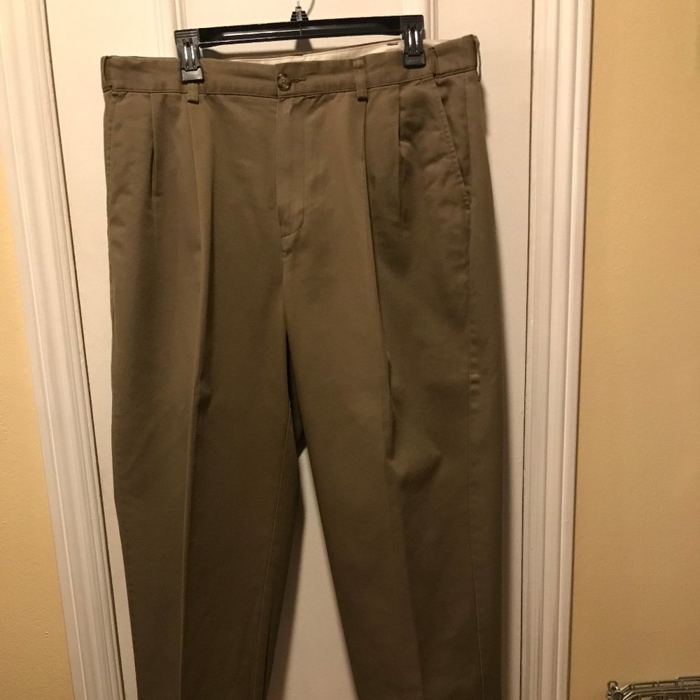 LL Bean - Men's tan casual pants - size 36 inseam 30